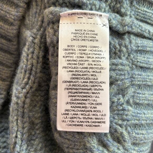 NWT Ralph Lauren Woman Cashmere Blend Sweater Chunky Pullover Cable Knit 3X - Picture 11 of 11